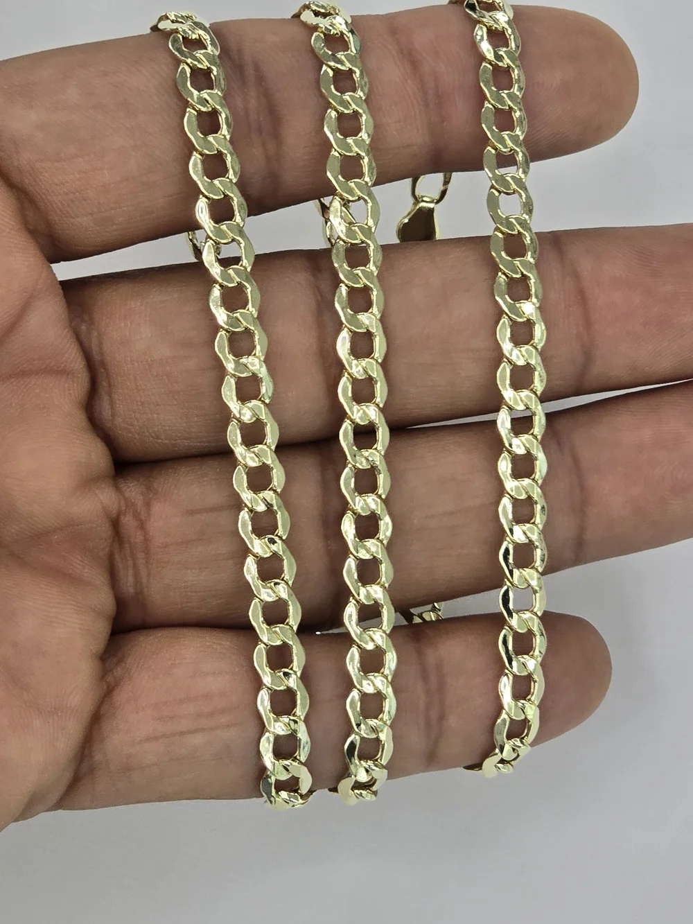 10k Real Gold Cuban Curb Chain 5.6 Mm 24 Inches